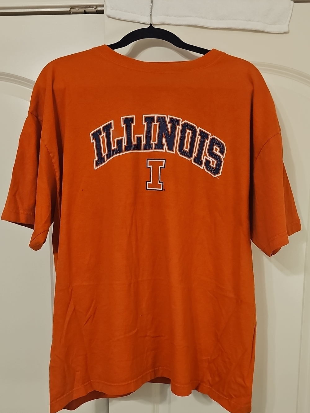 NCAA Illinois Orange Graphic T-Shirt with Block 'I'